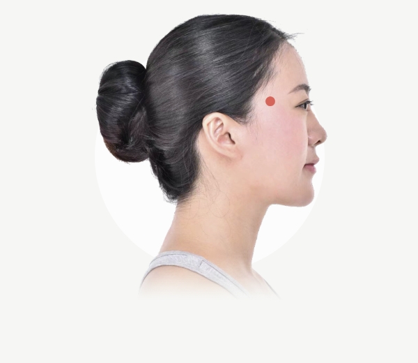 缓解头痛——太阳穴