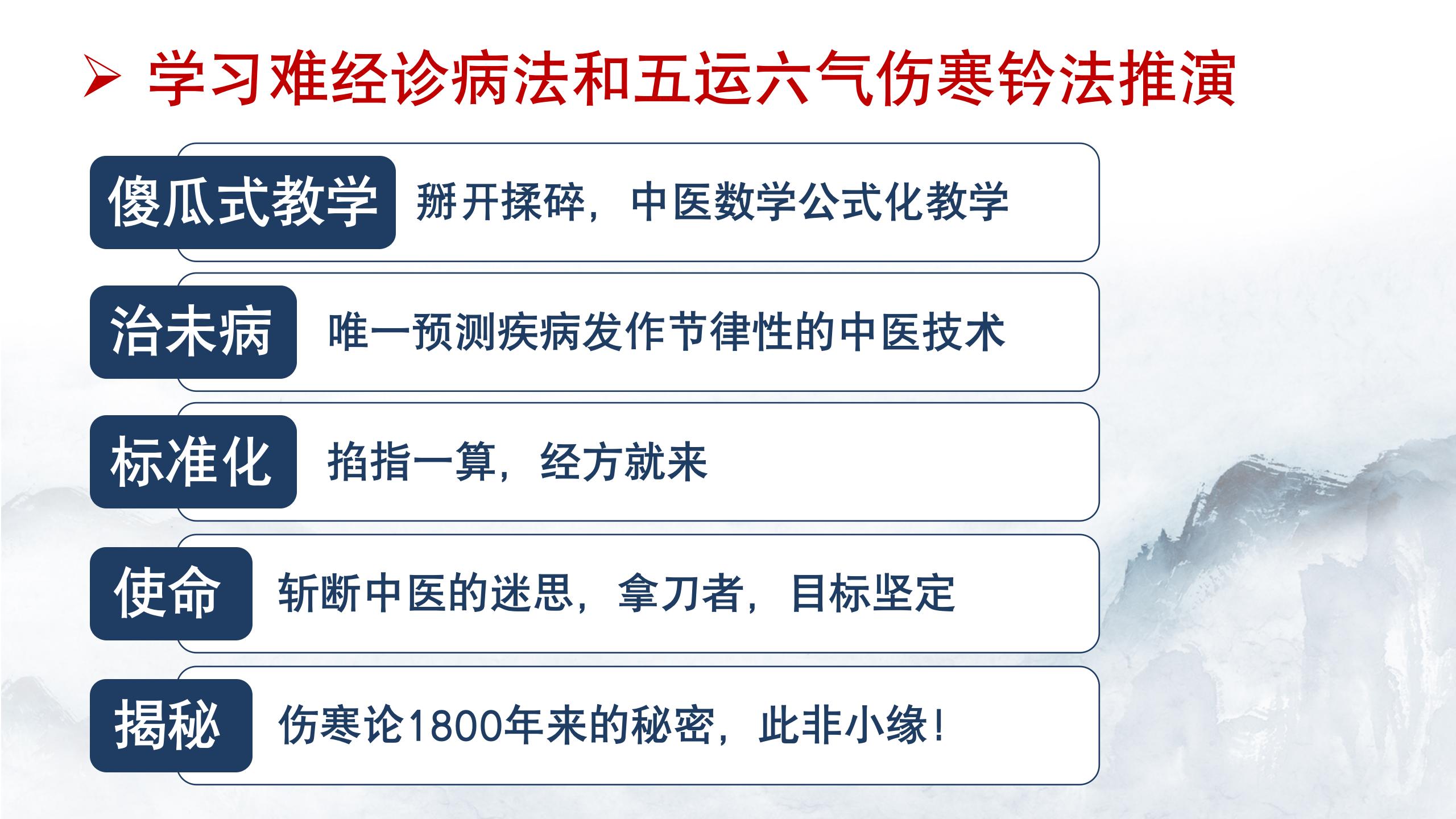 泰山非遗经方课程：传承伤寒钤法精髓，多维度助力中医进阶！